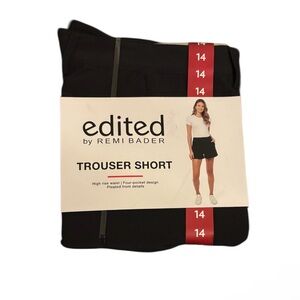 Edited by Remi Bader Black Trouser Shorts - High Waist